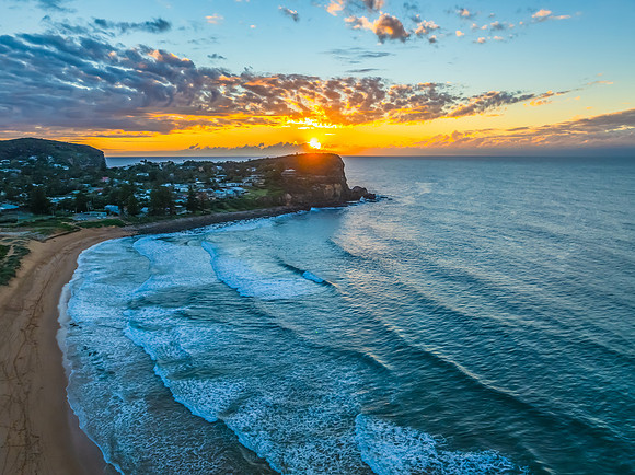 Winter Sunrise at the Seaside