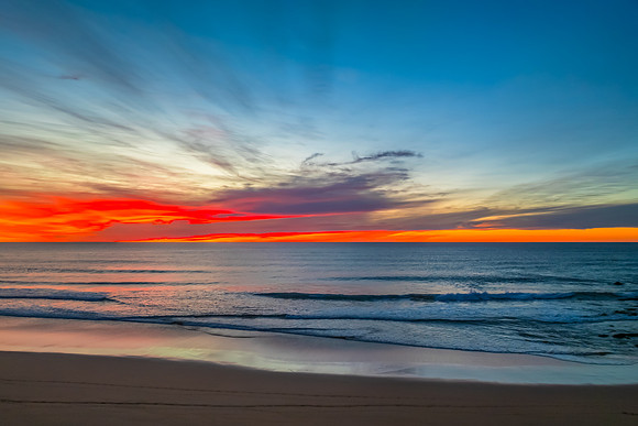 Colourful High Cloud Sunrise at the Seaside