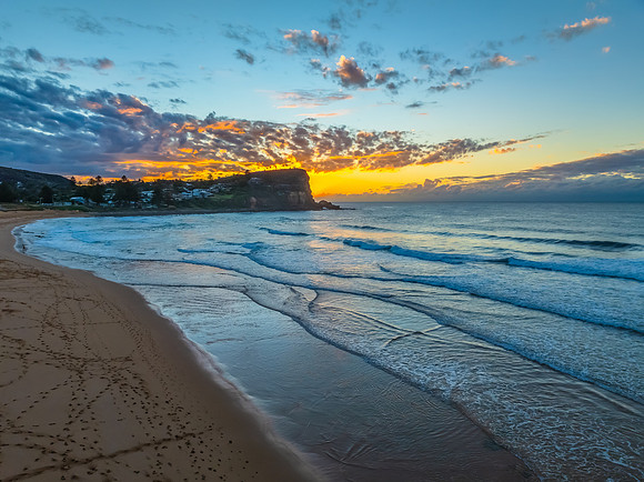 Winter Sunrise at the Seaside