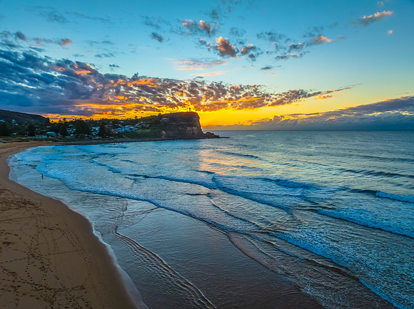 Winter Sunrise at the Seaside