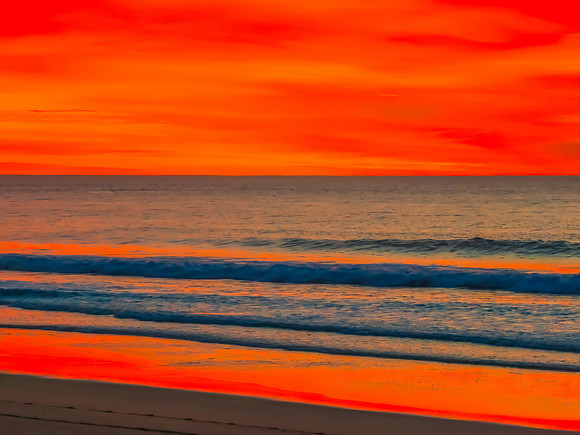 Colourful High Cloud Sunrise at the Seaside