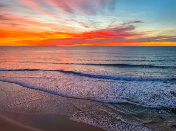 Colourful High Cloud Sunrise at the Seaside