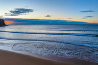 Aerial Sunrise Over the Sea