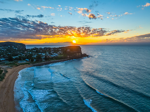 Winter Sunrise at the Seaside