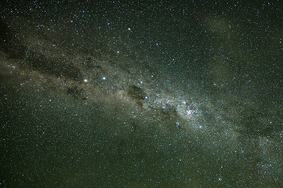 The Milky Way Galaxy with some light cloud