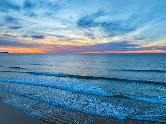 Colourful High Cloud Sunrise at the Seaside
