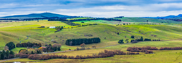 Early Morning Winter Landscape in the Country