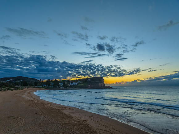 Winter Sunrise at the Seaside