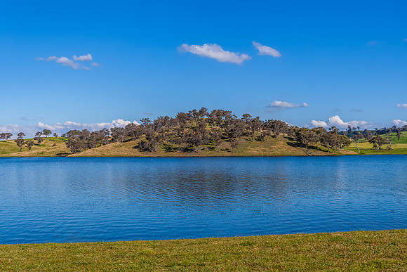 Calm Waters and Rural Hills at Chifley Dam