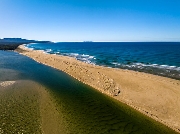 Mallacoota Inlet where the sea meets the river