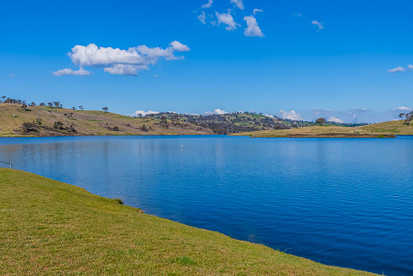 Calm Waters and Rural Hills at Chifley Dam