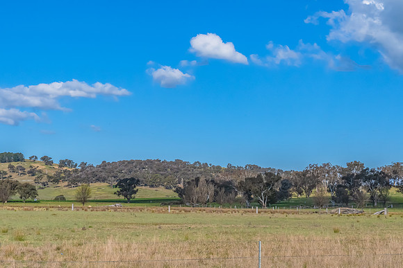Green Hills and Rural Landscape near Chifley Dam