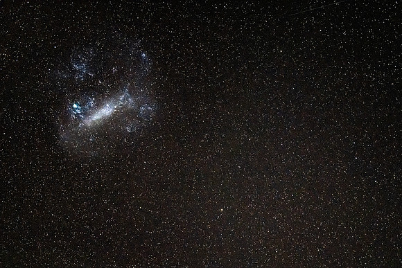 The Large Magellanic Cloud in the night sky