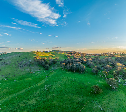Golden Hour Light Over the Countryside