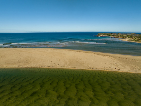 Mallacoota Inlet where the sea meets the river