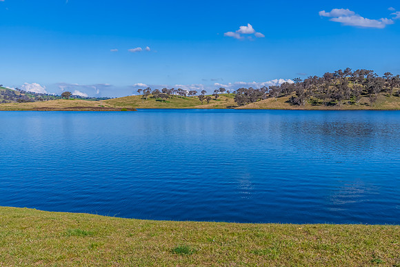 Calm Waters and Rural Hills at Chifley Dam