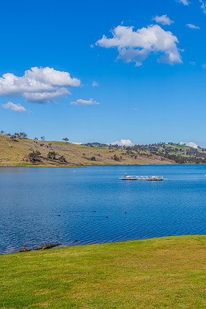 Calm Waters and Rural Hills at Chifley Dam