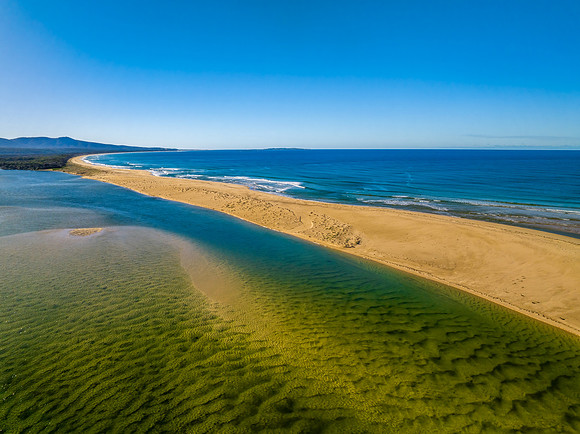 Mallacoota Inlet where the sea meets the river
