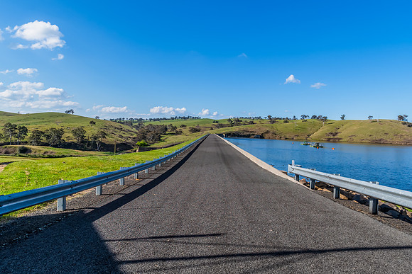 Calm Waters and Rural Hills at Chifley Dam