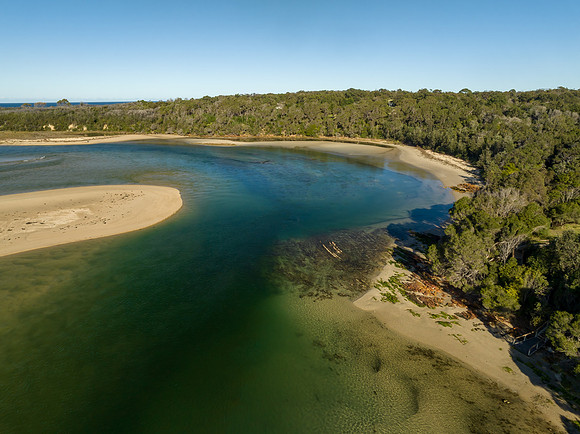 Mallacoota Inlet where the sea meets the river