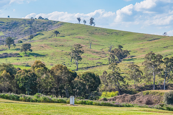 Green Hills and Rural Landscape near Chifley Dam
