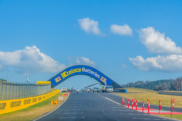 Scenic views across Mount Panorama and the Bathurst racing circu