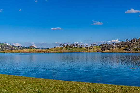 Calm Waters and Rural Hills at Chifley Dam