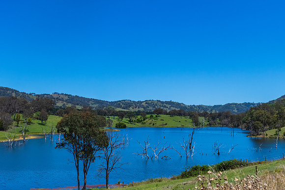 A Summer's day at Windamere Dam in Cudgegong, near Mudgee in the