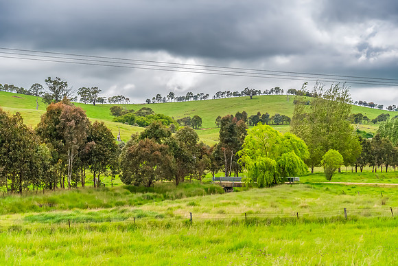 Rural landscapes on an overcast Spring day in the Central Tablel