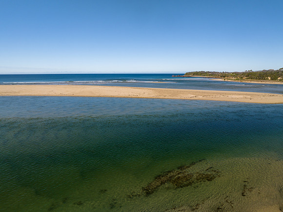 Mallacoota Inlet where the sea meets the river