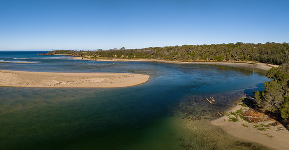 Mallacoota Inlet where the sea meets the river