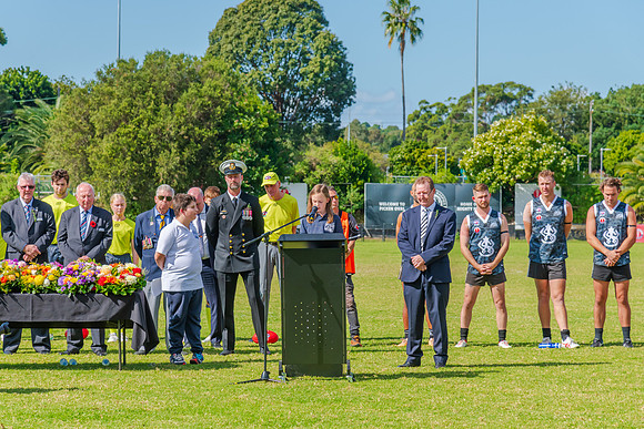 ANZAC Day Service at Picken Oval, Croyden Park - 25 April 2024