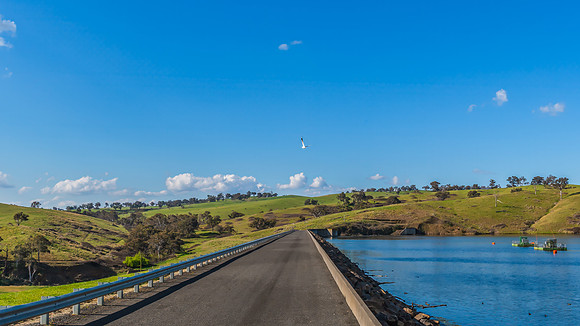 Calm Waters and Rural Hills at Chifley Dam