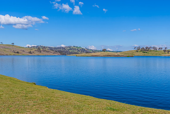 Calm Waters and Rural Hills at Chifley Dam