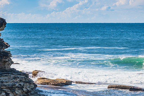 Morning seascape at Rocky Inlet