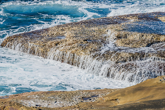 The sea and the rock platform