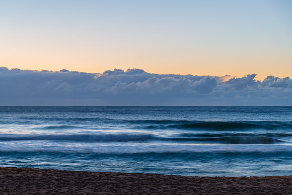 Sunrise by the sea shore