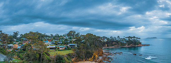 Cloudy Sunrise Seascape at Denhams Beach