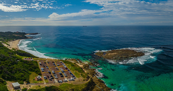 Panorama Seascape and Pacific Ocean Coastline