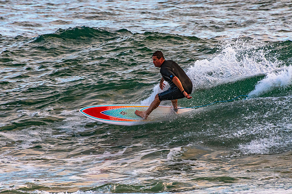 Summertime surfs up - early mornings at the beach