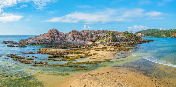 Aerial views over Guerilla Bay - Batemans Bay