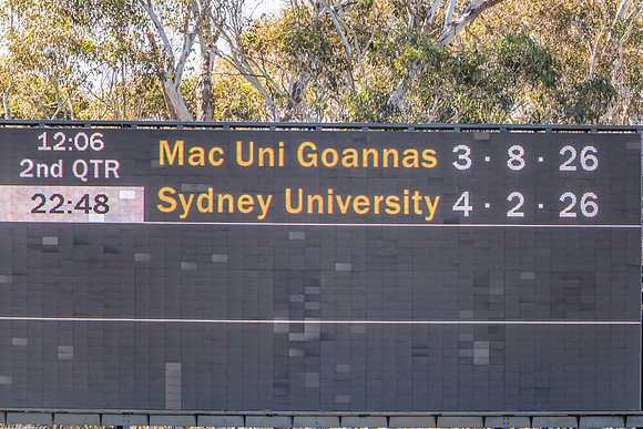 WPD Elimination Final - Macquarie Uni v Sydney Uni - 20 August 2