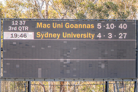 WPD Elimination Final - Macquarie Uni v Sydney Uni - 20 August 2