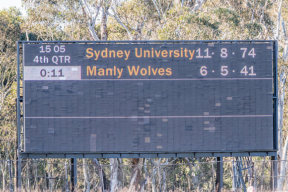 MPD Elimination Final - Sydney Uni v Manly-Warringah - 20 August
