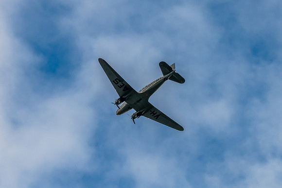 The restored Douglas DC-3/C-47 VH-AES ‘Hawdon’ in flight