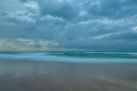 Cloudy Daybreak Seascape
