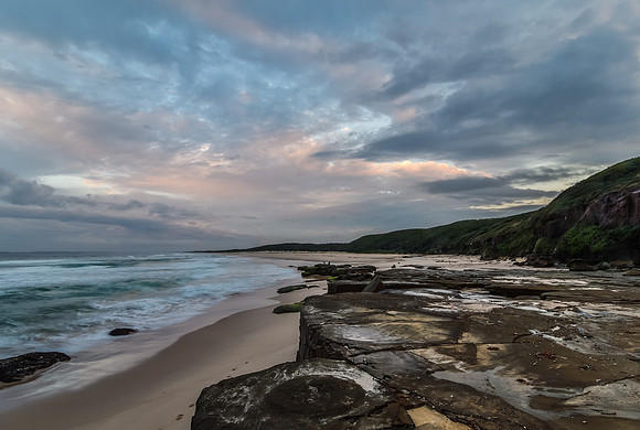 Rocky Daybreak Seascape