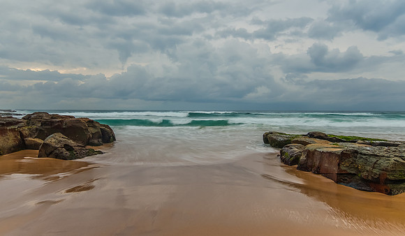 Rocky Daybreak Seascape