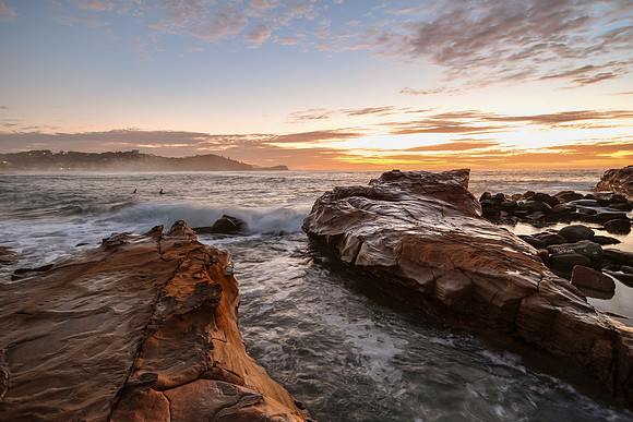 Rocky Sunrise Seascape