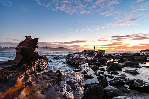 Rocky Sunrise Seascape